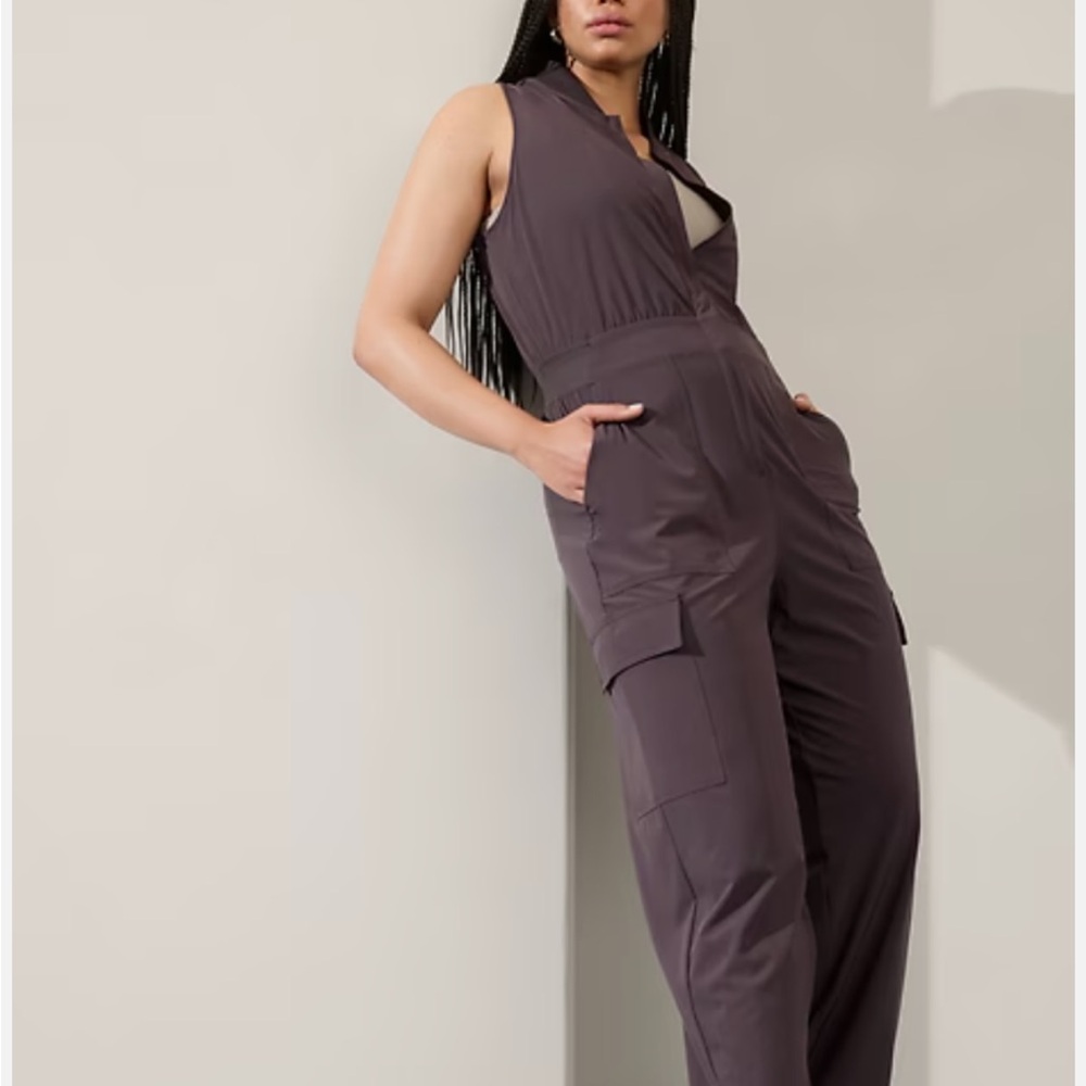 Athleta Sleeveless Jumpsuit - Black